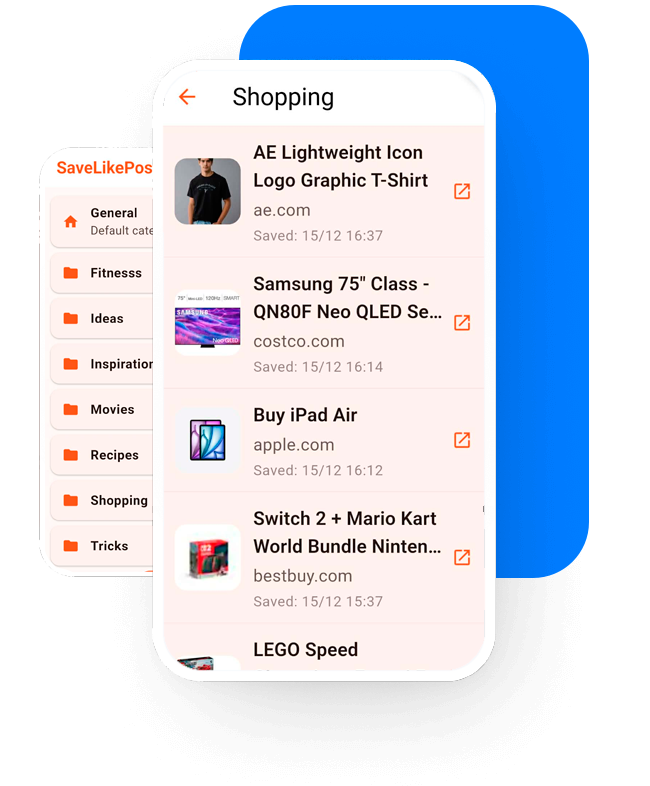 Find You Saved Items